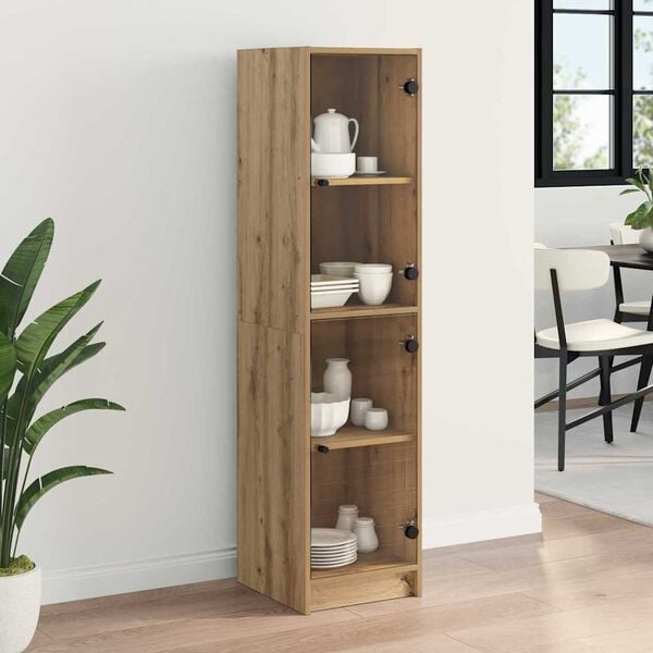 vidaXL Haut Armoire Ch&ecirc;ne artisanal 35 x 37 x 142 cm Bois d'ing&eacute;nierie