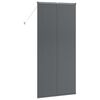 vidaXL Store de Fenêtre avec des rideaux Gris foncé Aluminium