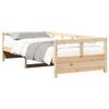 vidaXL Lit de jour sans matelas naturel 90x200 cm bois pin massif