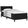 vidaXL Lit &agrave; ressorts avec t&ecirc;te de lit Noir 200 x 80 cm tissu