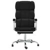 vidaXL Fauteuil inclinable de bureau noir similicuir