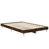 vidaXL Cadre de lit sans matelas chêne fumé 120x190 cm bois ingénierie