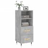 vidaXL Buffet Gris b&eacute;ton 34,5x34x90 cm Bois d'ing&eacute;nierie