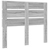 vidaXL T&ecirc;te de lit Gris Sonoma 135 cm Bois d'ing&eacute;nierie