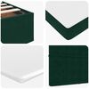 VidaXL Cadre de lit ottoman avec matelas vert fonc&eacute; 180x200cm velours