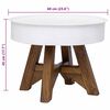 vidaXL Table basse Bois de récupération massif 60x45 cm Blanc