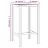 vidaXL Meubles de bar de jardin 3 pcs Bois de pin impr&eacute;gn&eacute;