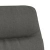 vidaXL Chaise de relaxation Gris foncé Tissu