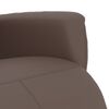 vidaXL Fauteuil inclinable avec repose-pieds marron similicuir