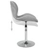 vidaXL Tabouret de bar Gris clair Velours