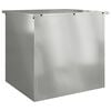 vidaXL Bo&icirc;te de Rangement Ext&eacute;rieure Argent 55 x 50,5 x 50 cm Acier