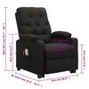 vidaXL Fauteuil de massage Noir Tissu