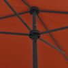 vidaXL Parasol de plage terre cuite 200x125 cm