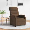 vidaXL Fauteuil inclinable Marron Tissu
