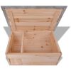 vidaXL Cabane pour h&eacute;risson 45 x 33 x2 2 cm Bois