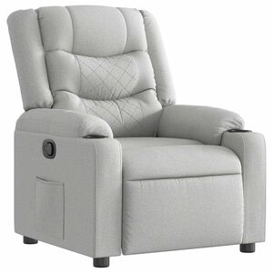 vidaXL Fauteuil inclinable gris nuage tissu