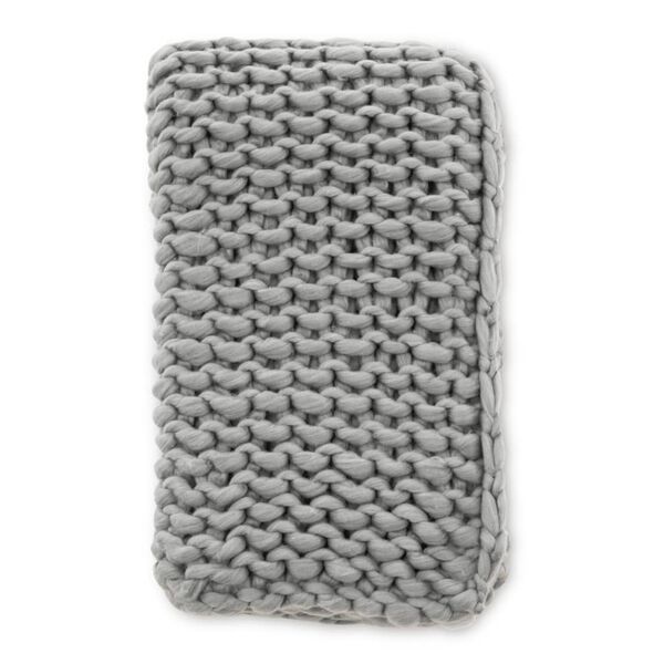 Venture Home Plaid Kate 170x130 cm Polyester Gris clair