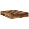 vidaXL Cadre de lit avec rangement Bois ancien 236,5 x 160 x 31,5 cm