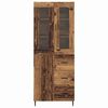 vidaXL Haut Armoire avec tiroir 2 pcs Bois Ancien Bois d'ing&eacute;nierie