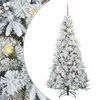 vidaXL Sapin de No&euml;l Artificiel &agrave; Branches Articul&eacute;es Blanc 180 cm