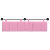 vidaXL T&ecirc;te de lit suspendue Montage mural Rose 190 x 55 x 5 cm tissu