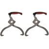 vidaXL Pinces &agrave; b&ucirc;ches 2 pcs avec manche en TPR