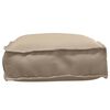 vidaXL Coussin Taupe 60 x 40 x 8 cm Tissu Oxford
