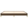 vidaXL Cadre de lit sans matelas marron foncé 200x200 cm tissu