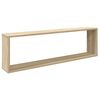 vidaXL &Eacute;tag&egrave;res cube murales 2 pcs ch&ecirc;ne sonoma bois d'ing&eacute;nierie