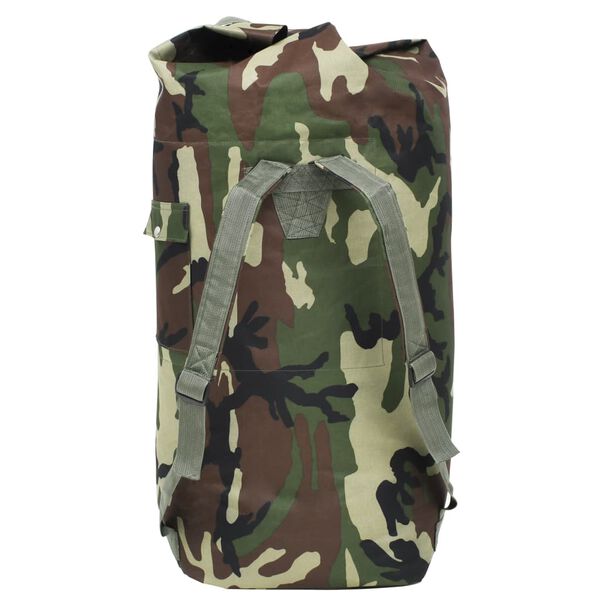 vidaXL Sac de sport en style militaire 85 L Camouflage
