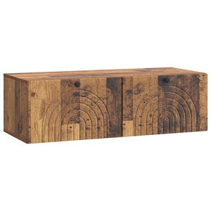 vidaXL Meuble TV mural Bois ancien 99 x 41 x 30 cm Bois d'ing&eacute;nierie