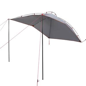 vidaXL Tente de voiture gris et orange imperm&eacute;able