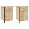 vidaXL Tables de chevet 2pcs ch&ecirc;ne sonoma 40x42x60cm bois d'ing&eacute;nierie