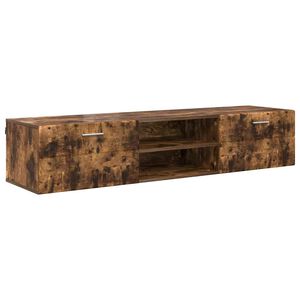 vidaXL Cabinet en Bois Chêne fumé 150 x 39 x 30 cm Bois d'ingénierie