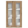 vidaXL Armoire suspendue avec porte Ch&ecirc;ne artisanal 60 x 31 x 100 cm