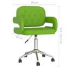vidaXL Chaises &agrave; manger pivotantes lot de 4 vert similicuir