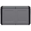 vidaXL Boîte de rangement de jardin 96x53x57 cm 230 L Gris foncé noir