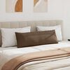 vidaXL Coussins de canapé 2 pcs Marron 120 x 40 cm tissu