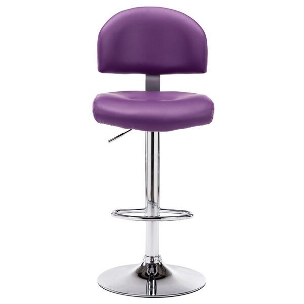 vidaXL Tabouret de bar Violet Similicuir