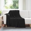 vidaXL Couvertures &agrave; jeter 6 pcs Noir 200 x 150 cm Toison