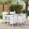 vidaXL Chaise de jardin 4 pcs Blanc 53 x 49 x 85 cm Polypropyl&egrave;ne