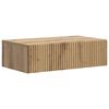vidaXL Table d'appoint murale Ch&ecirc;ne artisanal 59 x 34,5 x 17 cm