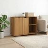 vidaXL Cabinet roulant avec roue Marron miel 100 x 39 x 65,5 cm