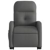 vidaXL Fauteuil inclinable de massage &eacute;lectrique Gris fonc&eacute; Tissu