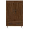 vidaXL Buffet haut ch&ecirc;ne marron 69,5x31x115 cm bois d'ing&eacute;nierie
