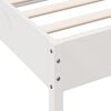 vidaXL Cadre de lit sans matelas blanc 90x190 cm bois de pin massif