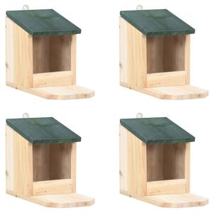 vidaXL Maisons pour &eacute;cureuils 4 pcs Bois de sapin