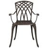 vidaXL Ensemble de salle &agrave; manger pour jardin 5 pcs Bronze Aluminium