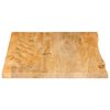 vidaXL Dessus de table &agrave; bord vivant 80x60x3,8 cm bois massif manguier