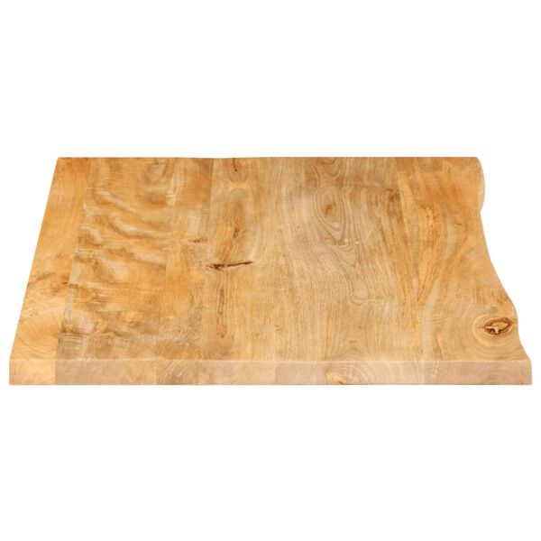 vidaXL Dessus de table &agrave; bord vivant 80x60x3,8 cm bois massif manguier